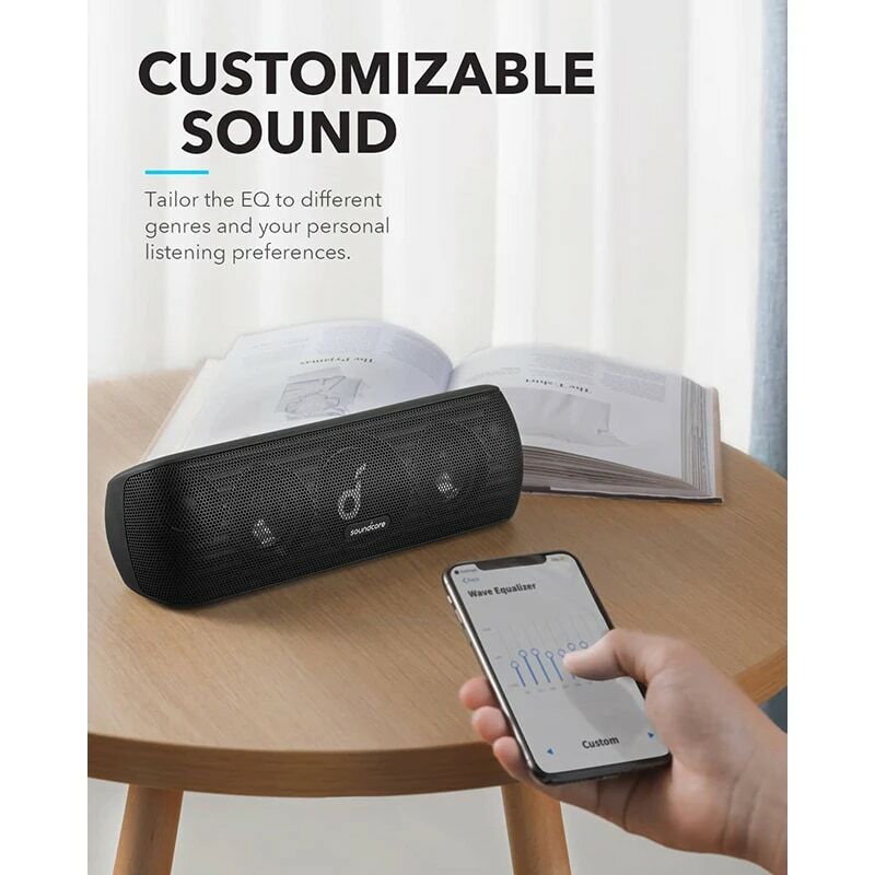 أنكر ساوند كور مكبر صوت يعمل بالبلوتوثصوت مجسم ممتد عالي الدقة، 30 واط، ثلاثة أضعاف، مكبرات صوت لاسلكية عالية الدقة