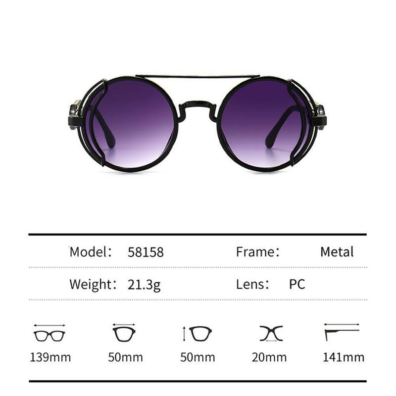 نظارة شمسية كلاسيكية مستديرة الشكل ، نظارات Steampunk ، زجاج حماية من الشمس ، منتجات ذات طراز قوطي ، موضة جديدة ، صيف ، 2023