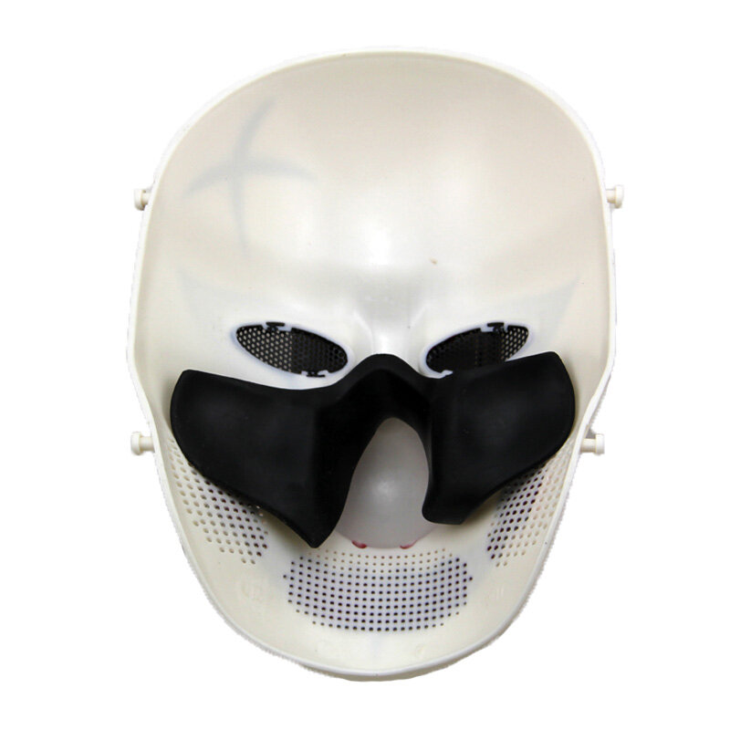 ZJZ08 مهرج الجمجمة سلك شبكة الجوكر التكتيكية Airsoft الألوان كامل الوجه قناع واقٍ قناع حفلة هالوين العسكرية القتالية