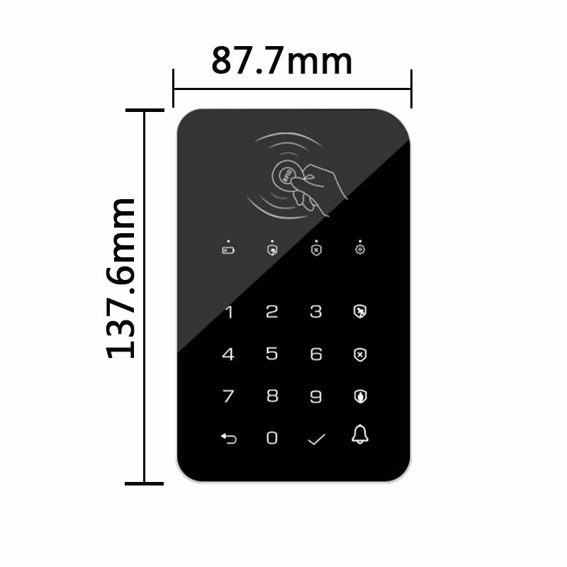 433Mhz تردد Ev1527 ترميز لوحة المفاتيح اللاسلكية التي تعمل باللمس قفل للأسلحة نزع السلاح نظام الأمن رمز المرور تتفاعل متصلة إنذار المحور
