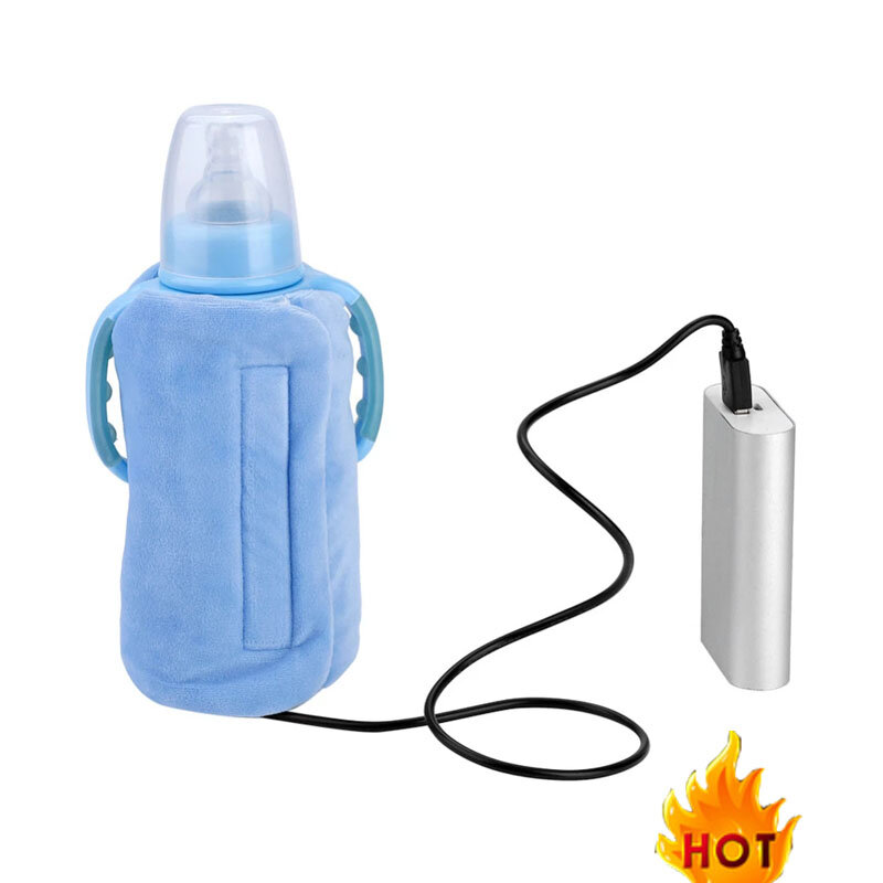 جديد USB مدفأة زجاجة الطفل المحمولة السفر جهاز حفظ حرارة الحليب الرضع زجاجة تستخدم في الرضاعة غطاء ساخن العزل ترموستات الغذاء سخان