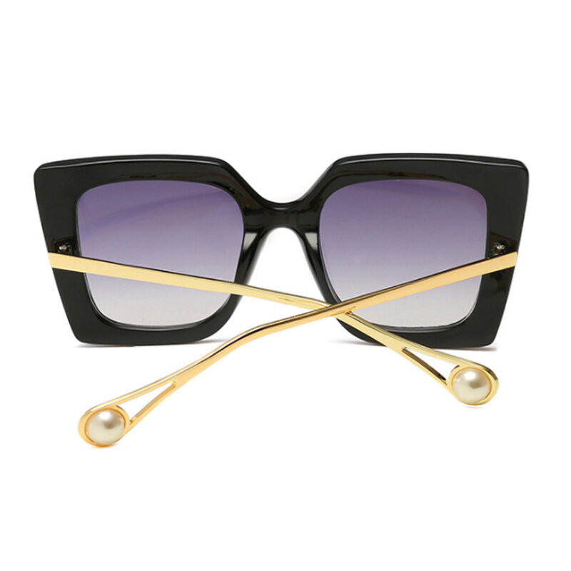 خمر الأسود ساحة النظارات الشمسية النساء موضة العلامة التجارية مصمم نظارات شمسية للنساء ريترو التدرج مرآة الإناث Oculos دي سول