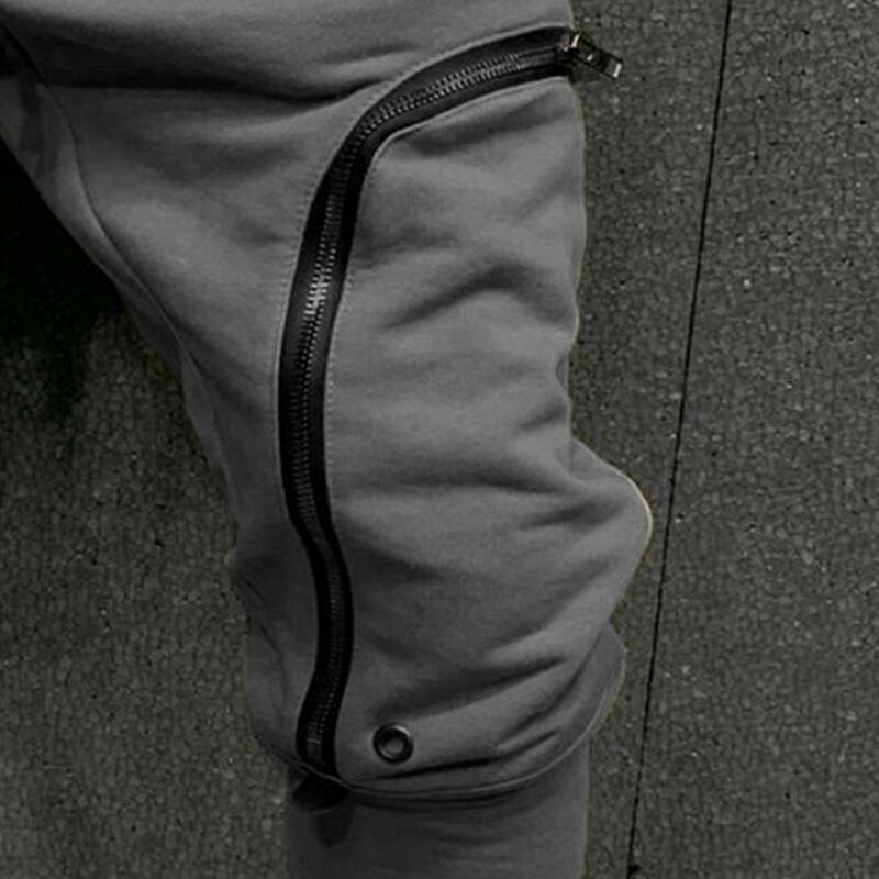 البضائع السراويل الرجال الموضة بلون الرباط عادية متعددة سحابات جيوب بنطلون الهيب هوب نمط الرجال الحريم السراويل الشارع الشهير