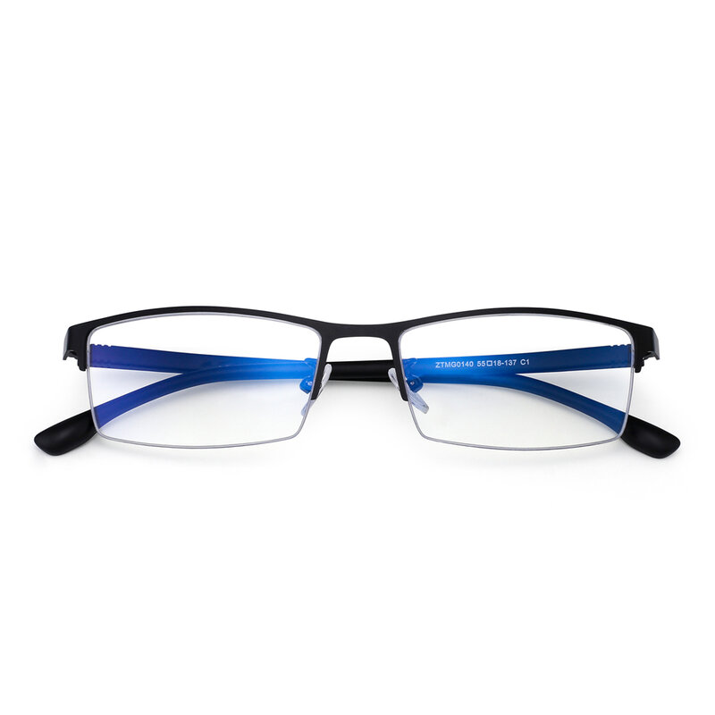 نظارة قراءة JM مستطيلة بإضاءة زرقاء للرجال نظارات قراءة طويلة النظر للديوبتر