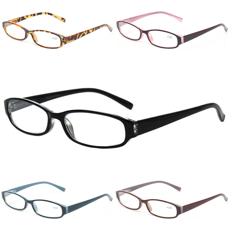 هينوتين نظارات القراءة للرجال والنساء ، الإطار البيضاوي ، نظارات قارئ وصفة طبية ، نظارات الديوبتر الزخرفية ، الربيع المفصلي ، والأزياء