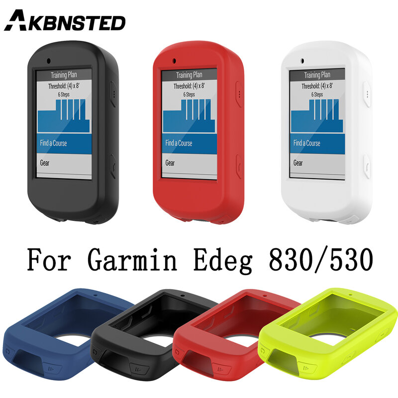 Akbnsting سيليكون شاشة واقية غطاء ل Garmin Edeg 830/530 اكسسوارات الساعات الذكية مكافحة سقوط ساعة لينة الغلاف