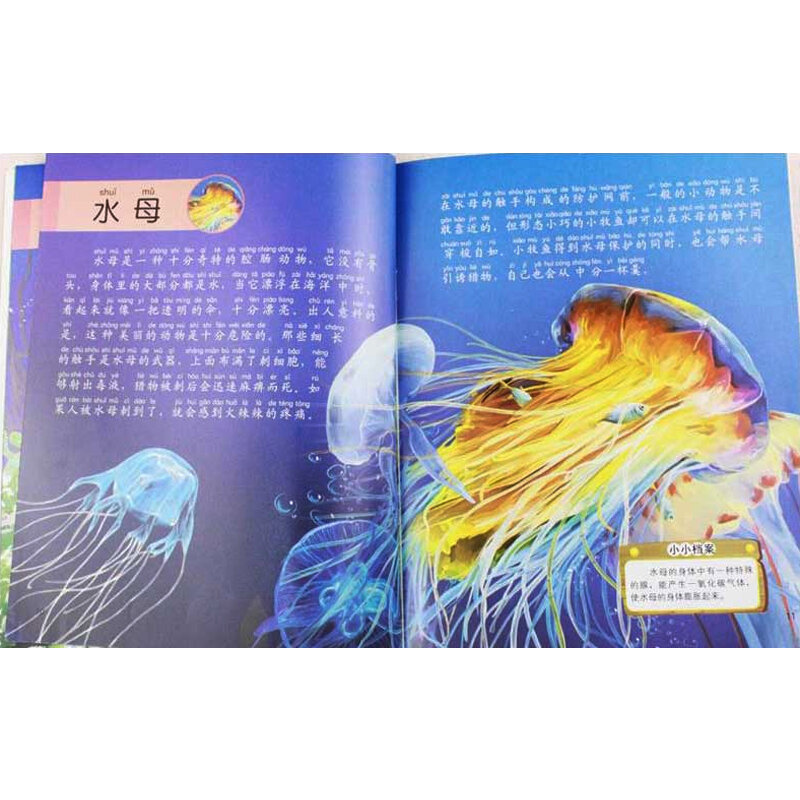 موسوعة علوم الحيوان الصينية القصص المصورة ، الإدراك للأطفال ، كتب مصورة مع بينيين ، سن 3-6 سنوات ، 10 كتب لكل مجموعة ، جديد