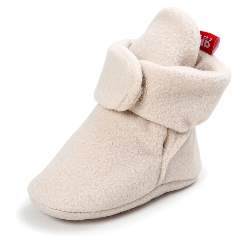 حذاء للأطفال أولادي بناتي حذاء للأطفال الرضع مشوا لأول مرة حذاء قطني دافئ مريح ناعم ومضاد للانزلاق أحذية للأطفال حديثي الولادة من سن 0 إلى 18 شهرًا