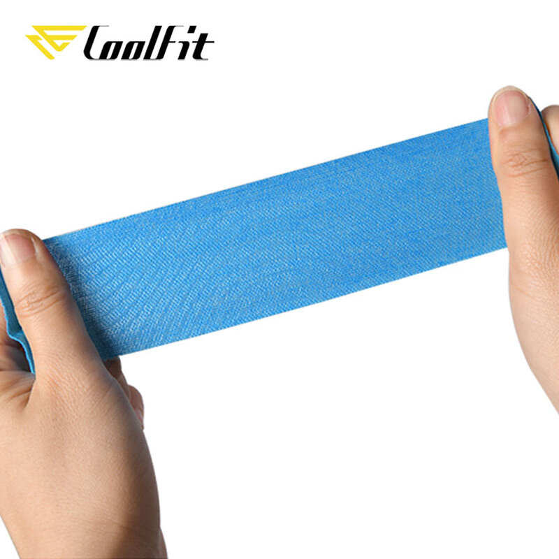 CoolFit-شريط علم الحركة للشفاء الرياضي ، شريط مرن للركبة لتخفيف آلام العضلات ودعم الصالة الرياضية وضمادات اللياقة البدنية