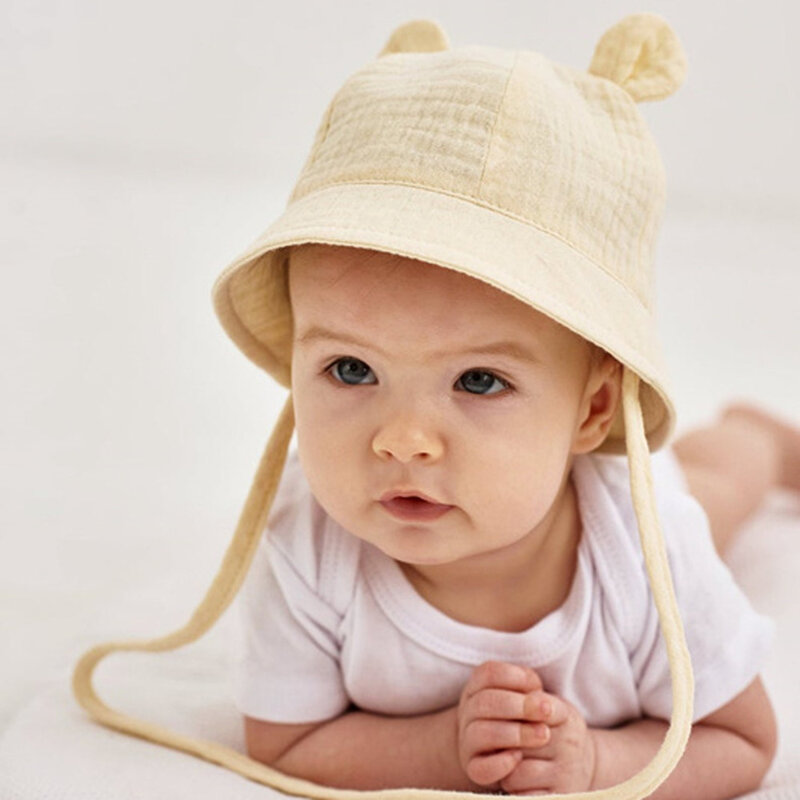 ربيع الخريف بلون لينة الطفل دلو قبعة القطن صياد القبعات الصيف بنما للأطفال الرضع قبعة الفتيان الفتيات الشمس الشاطئ قبعة
