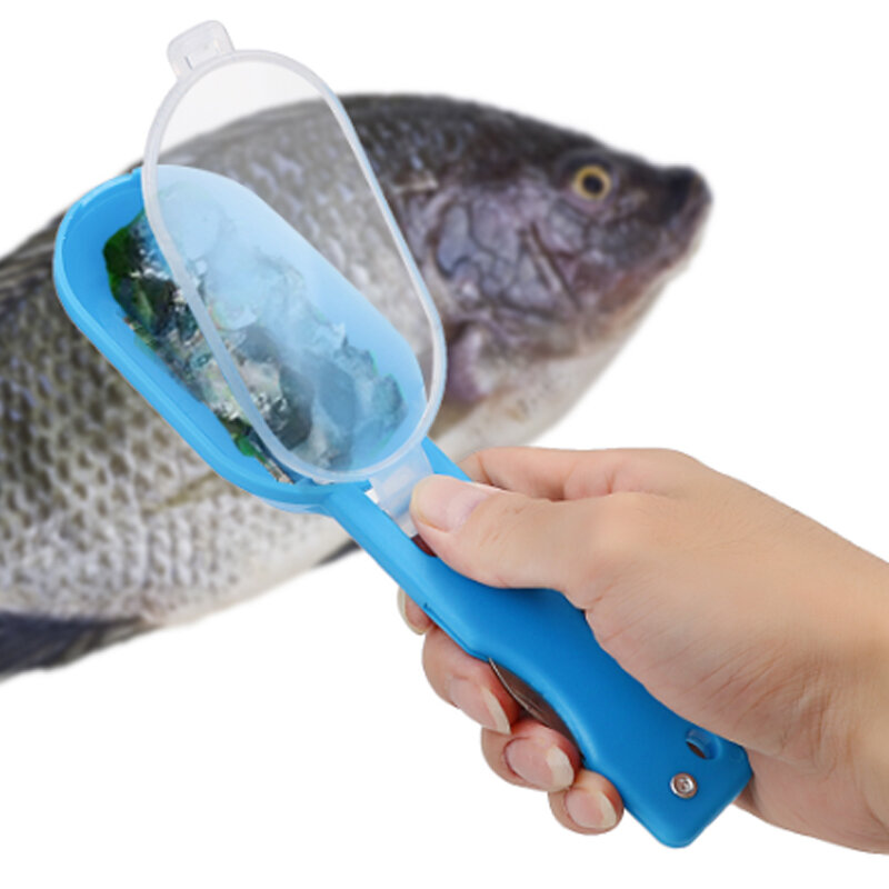 سكين لتنظيف الأسماك مكشطة المقاوم للصدأ سريع إزالة الأسماك تنظيف مقشرة مكشطة العظام الملقط لراحة المطبخ 2021