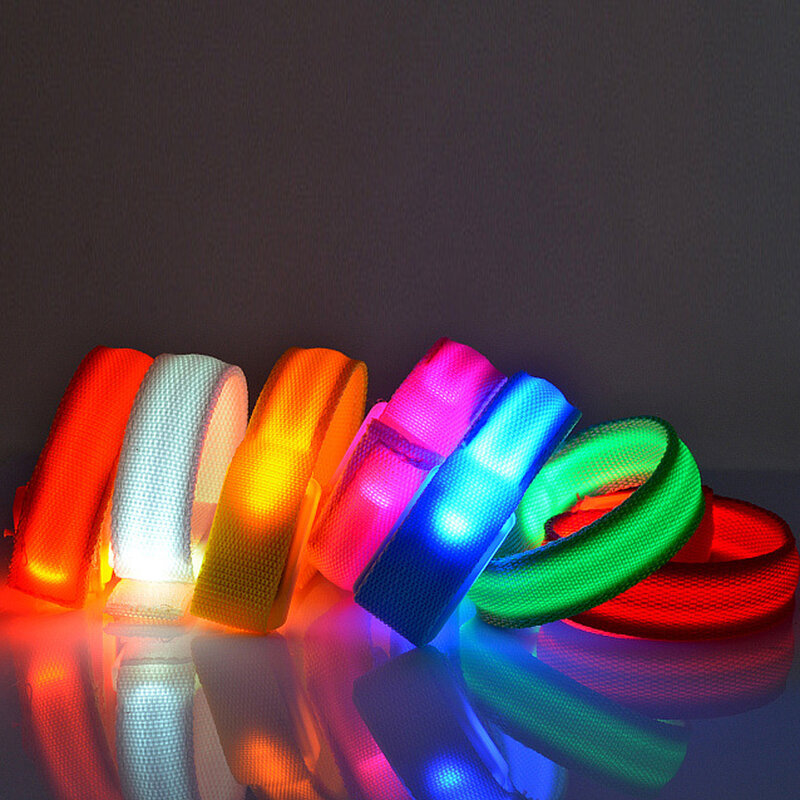 حزام أمان LED متعدد الوظائف للرياضات الخارجية ، لوازم ركوب الخيل والفروسية ، إضاءة وامضة ، 4 قطعة