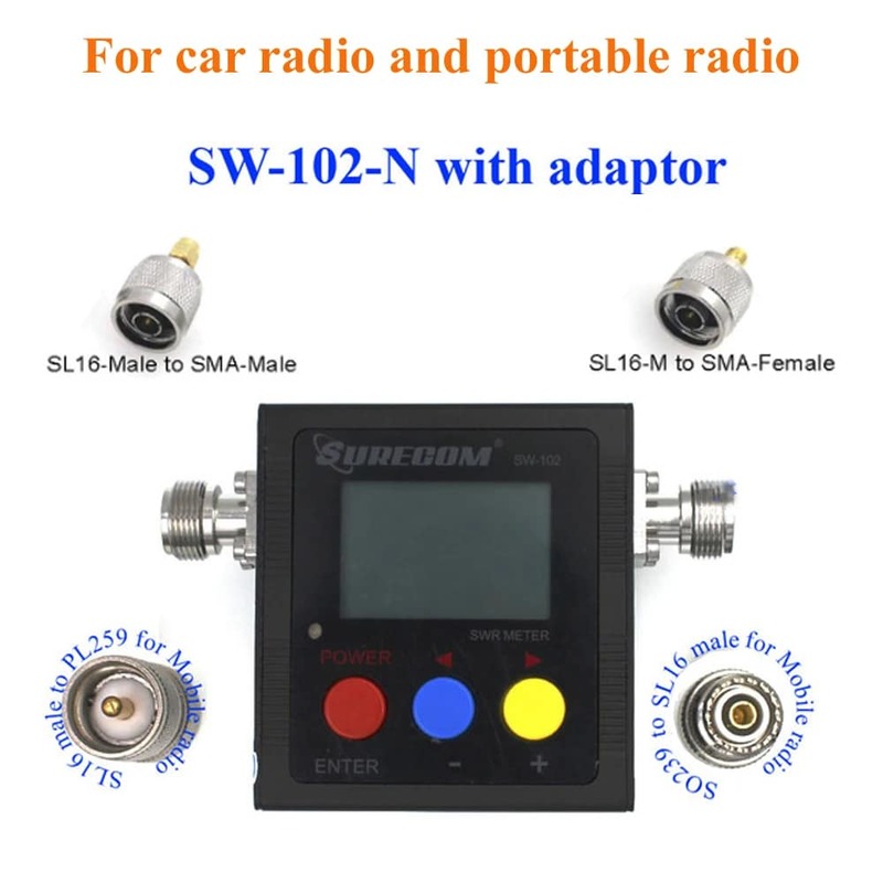 جديد SURECOM SW-102 متر 125-520 Mhz الرقمية VHF/UHF الطاقة و SWR متر SW102 لراديو اتجاهين