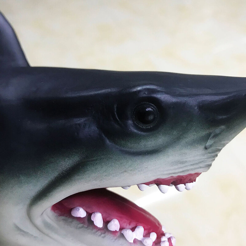القرش دمية يد TPR الحيوان رئيس قفازات الشكل محاكاة الحيوانات الاطفال لعبة نموذج مخيف الكمامة هالوين نكت هدايا الاطفال