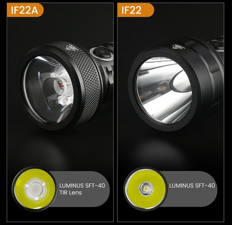 Sofirn قابلة للشحن LED مصباح يدوي ، قوية EDC ضوء الشعلة ، فانوس في الهواء الطلق للأسماك ، TIR البصريات ، 21700 ، USB C ، IF22A ، 2100lm