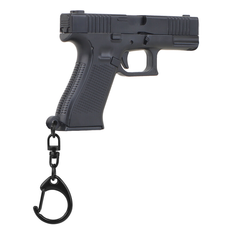 G45 المفاتيح مسدس صغير شكل التكتيكية المفاتيح Glock 45 نموذج البلاستيك حلقة رئيسية حامل المحمولة بندقية شكل سلاح الزينة