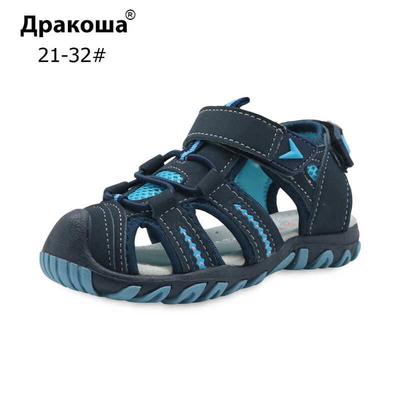 Apakowa-صندل مغلق للأولاد ، أحذية صيفية جديدة تمامًا للشاطئ والرياضة ، مقاس أوروبي 21-32