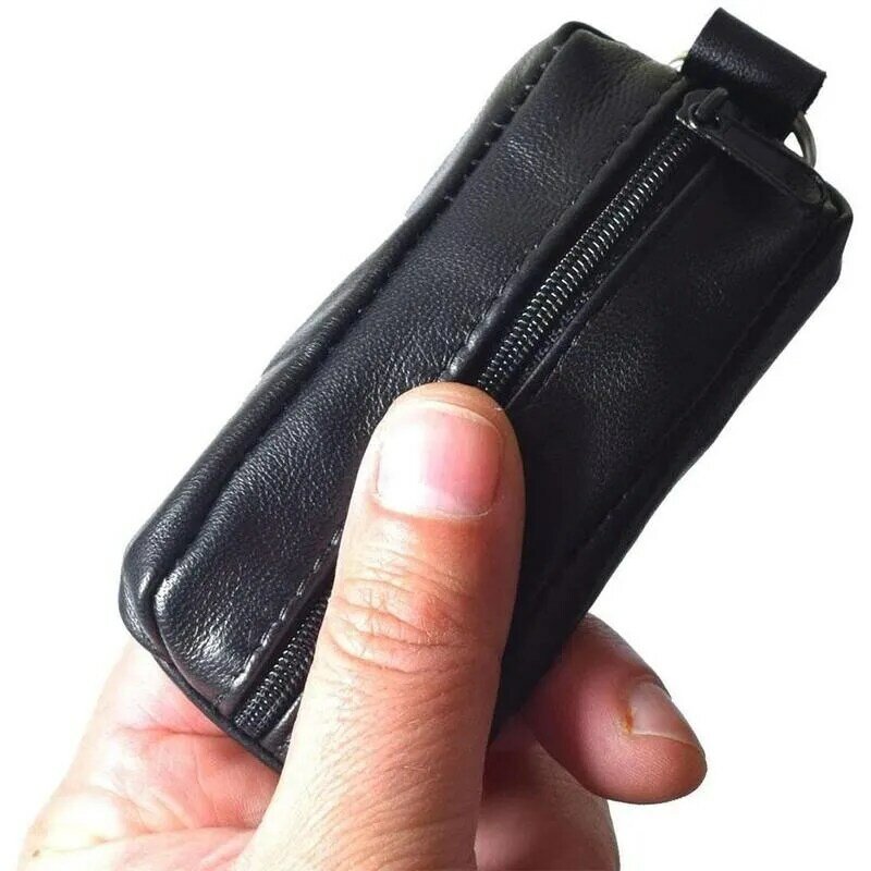1 قطعة 12x6 سنتيمتر المحمولة الأسود محفظة نسائية للعملات المعدنية خفيفة للغاية المرأة متعددة الوظائف حقيبة محفظة مفتاح حقيبة يد جلدية للهدايا بولي Mini Mini Fash F3I7