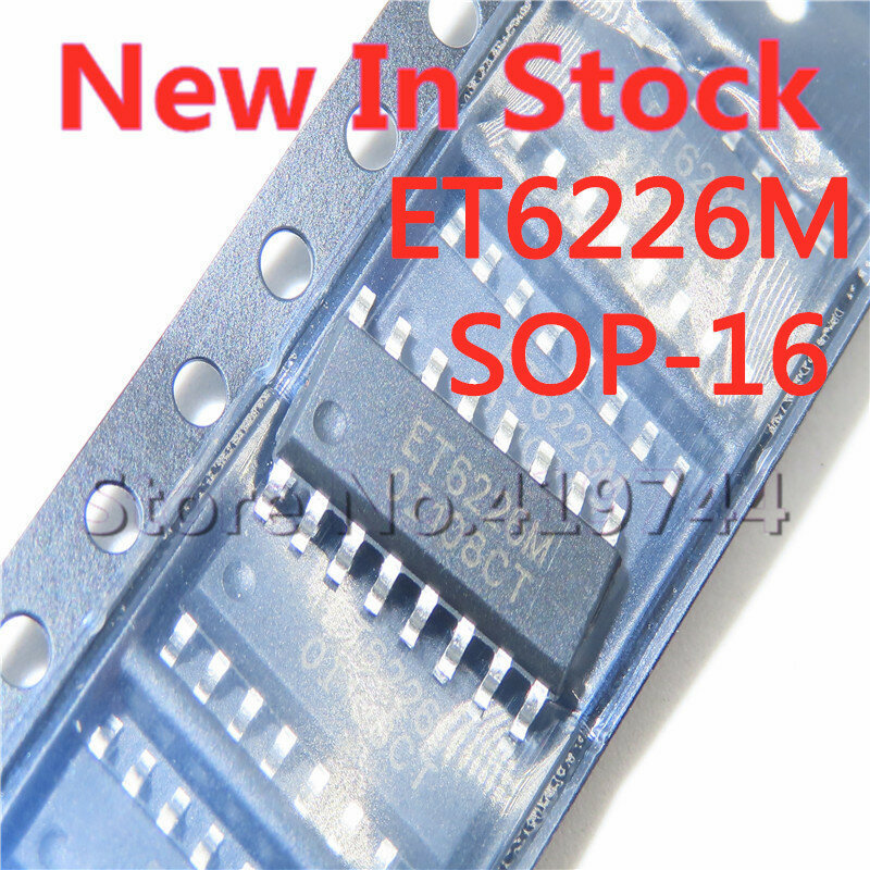 10 قطعة/الوحدة ET6226M ET6226 SOP-16 SMD LED أنبوب العرض الرقمي سائق IC في المخزون جديد الأصلي IC