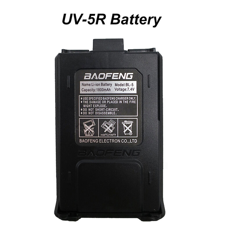 الأصلي Baofeng UV-5R 1800mAh 7.4 فولت بطارية ليثيوم على UV5R اتجاهين راديو اكسسوارات UV 5R بطارية جهاز الاتصال اللاسلكي راديو الملحقات