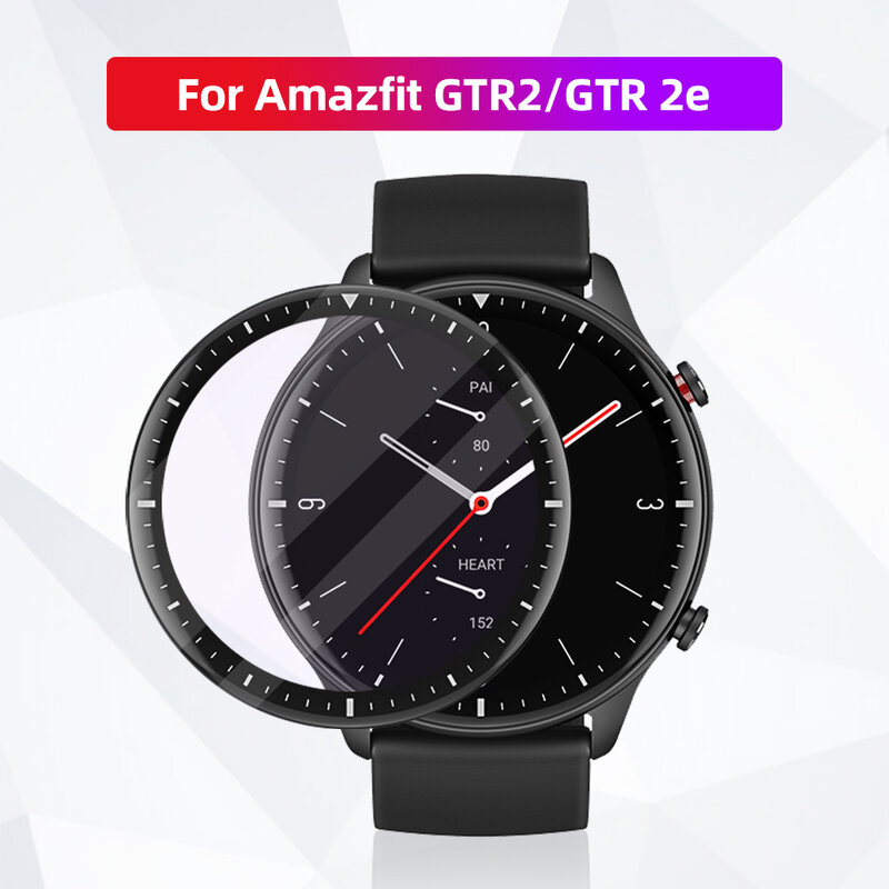 لينة الألياف الزجاجية طبقة رقيقة واقية غطاء ل Amazfit GTR 2 GTR 2e GTR2 GTR2e ساعة ذكية واقي للشاشة
