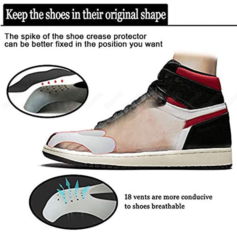 مكافحة التجعد الحذاء حامي للأحذية الرياضية تو قبعات المضادة للتجاعيد دعم نقالة الحذاء موسع الرياضة حماية الأحذية دروبشيبينغ