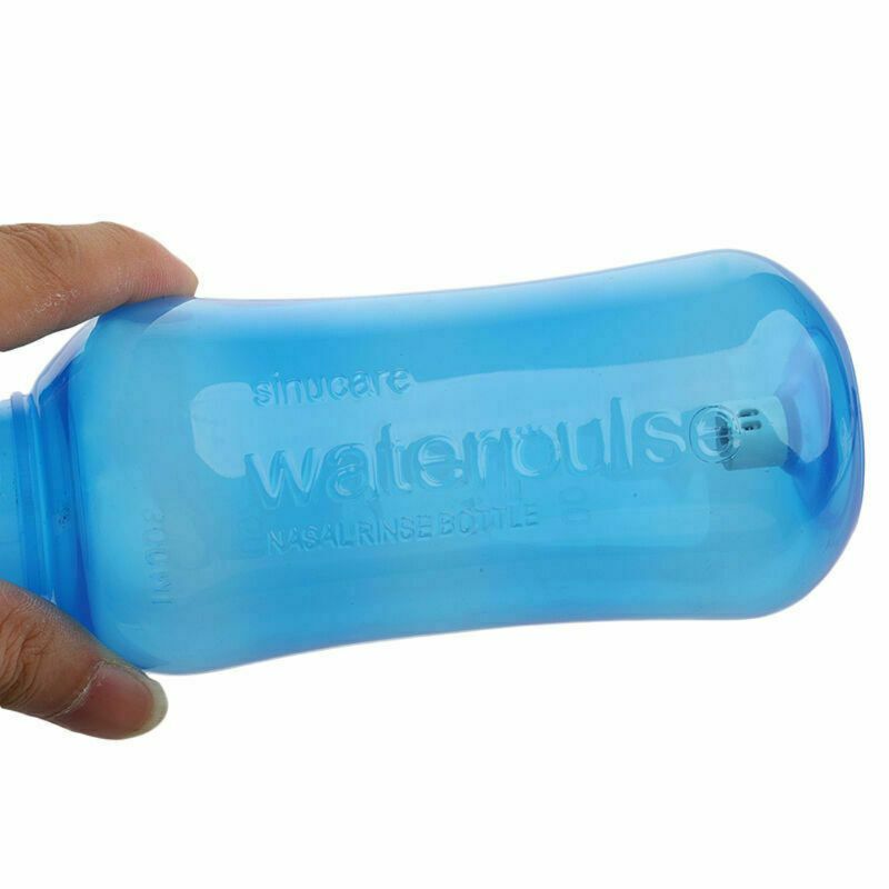 نظام غسل الأنف الأنفي وعاء الجيوب الأنفية الحساسية الإغاثة شطف Neti الأطفال الكبار 300 مللي زجاجة بلاستيكية زرقاء معدات عملية جديدة