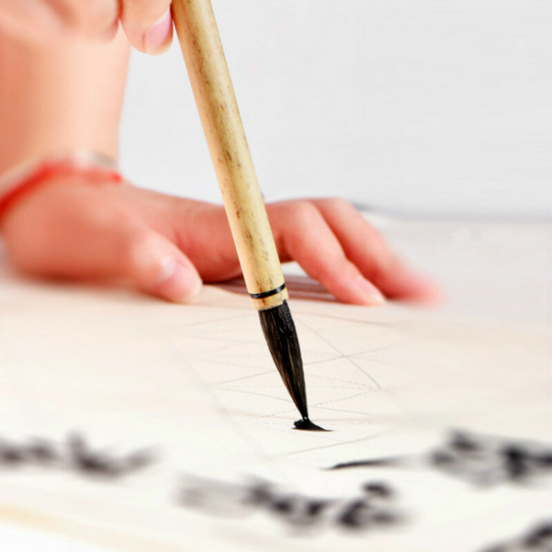 3 قطعة/المجموعة الصينية قلم الخط اللوحة شعر ابن عرس فرشاة عالية الصف المبتدئين ممارسة الخط هوتشو الكتابة فرش
