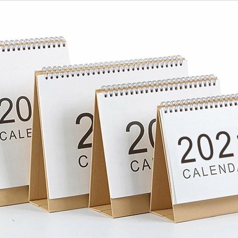 Simple Calendar Creative Events 2021 Company Desktop Office Accessories Household Calendar Exquisite Gift
