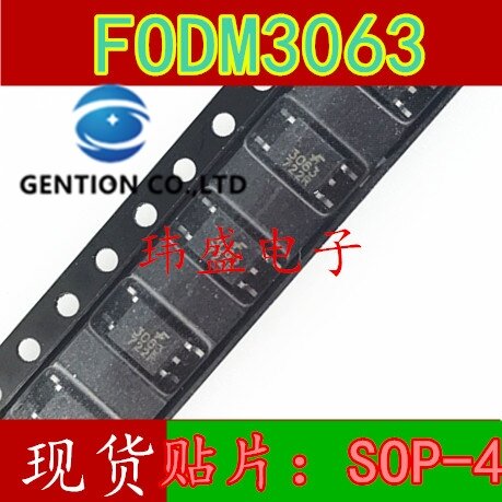 10 قطعة FODM3063 SOP-4 FODM3063 فك بدون كعب ضوء اقتران حجم صغير في المخزون 100% جديد وأصلي