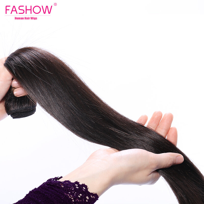 فاشو-حزم شعر بشري هندي مستقيم ، وصلات شعر طبيعية سميكة ، يمكن أن تكون مصبوغة أو مبيضة