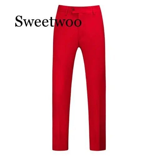 Mens Pure Color Business Occupation Slim Fit Dress Office Trousers Mens Dress Formal Suit Pants Casual For Men