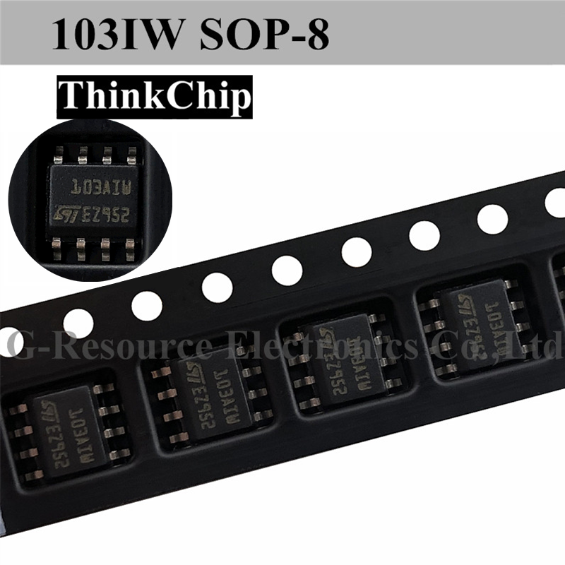 مضخم صوت عملي مزدوج TSM103WAIDT SOP-8 ، مرجع الجهد ، 10 قطعة ، TMS103 103AIW SOP8