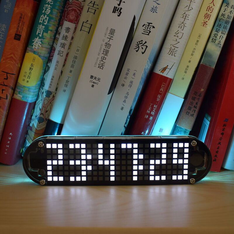 لتقوم بها بنفسك LED نقطة مصفوفة DS3231 متعددة الوظائف المنبه سطح المكتب على مدار الساعة عدة إلكترونية مع درجة الحرارة تاريخ الوقت عطلة عيد ميلاد العرض