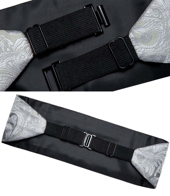أزرار أكمام مع ربطة عنق بيزلي للرجال ، بدلة سهرة ، إكسسوار رسمي ، حرير ، حزام خصر ، DiBanGu