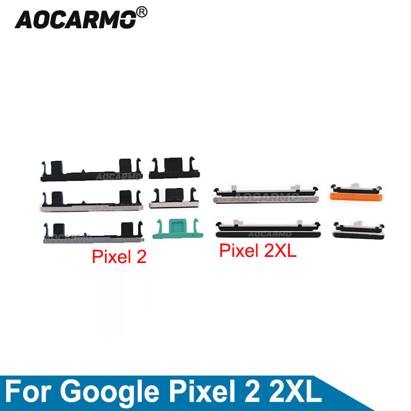 Aocarmo لجوجل بكسل 2 XL 2XL السلطة وحجم الجانب زر مفتاح استبدال أجزاء
