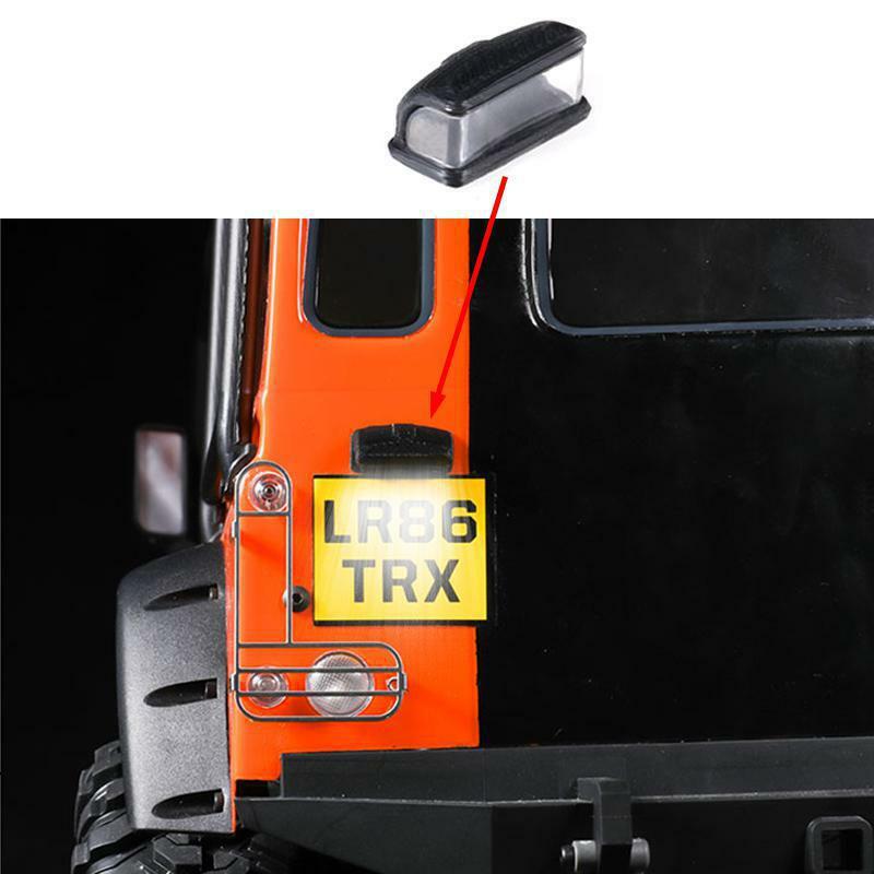 1 قطعة ل 1/10 1/8 RC محاكاة تسلق سيارة الخلفية لوحة ترخيص الكشاف الأضواء Trax D110 RC4WD SCX10 AXIALTRX-4 D90