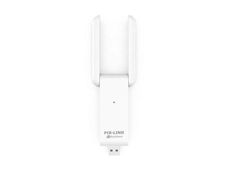 PIXLINK واي فاي محول AC600 لاسلكي متعدد الموجات USB محول 2.4G / 5G واي فاي دونغل بطاقة الشبكة مع هوائيات مزدوجة عالية مكاسب