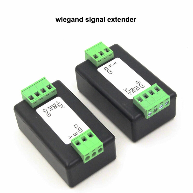 زوج واحد من موسع إشارة Wiegand/تنسيق Wiegand لتحويل RS485 ، يتعرف تلقائيًا على جميع تنسيقات WG تمتد حتى 500 متر