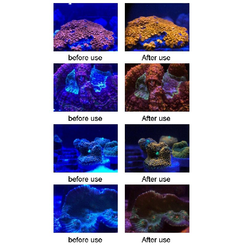 عدسة حوض السمك 6 في 1 ، مرشح الكاميرا ، عدسة ماكرو ، عدسة صفراء ، تصوير حوض السمك للشعاب المرجانية