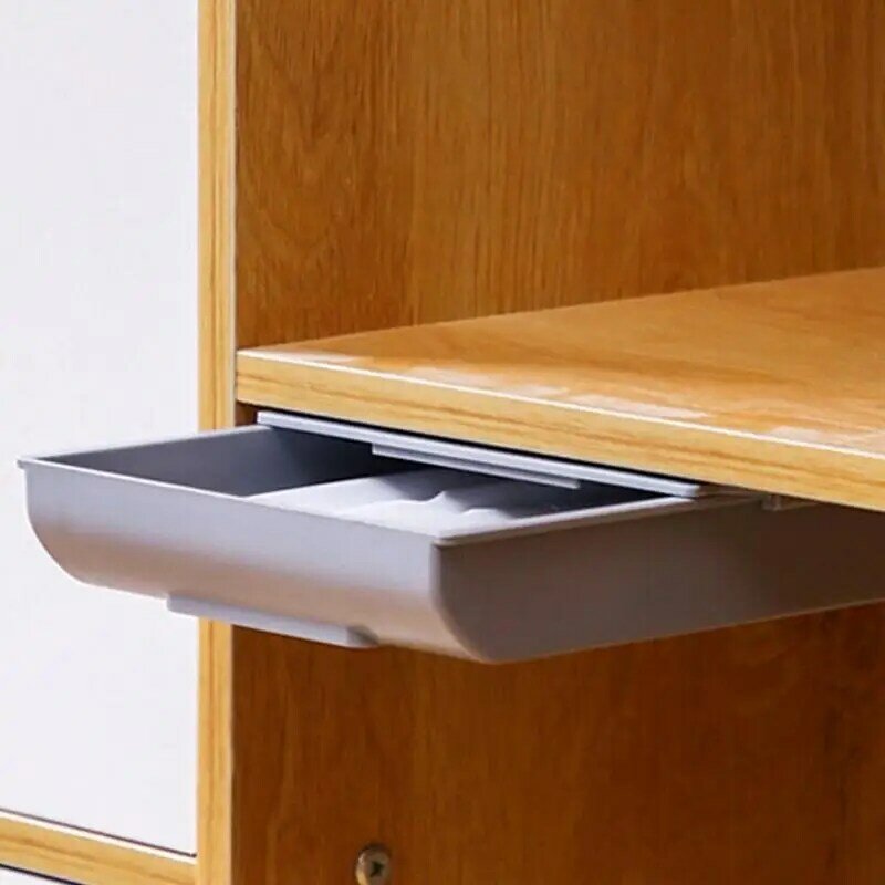 مخفي درج صندوق تخزين تحت مكتب الجدول لصق المنظم الجدول لوازم القرطاسية حامل علبة قلم رصاص ذاتية اللصق maku Q3V4