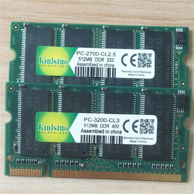 جديد DDR محمول ذاكرة عشوائية Ram SO-DIMM DDR1 400/333 ميجا هرتز PC3200/PC2700/PC2100 200 دبابيس 512MB ل Sodimm دفتر الذاكرة الكباش