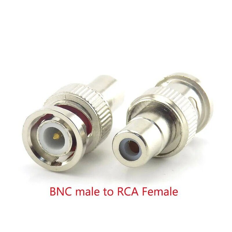 2/5/10 قطعة BNC الإناث موصل إلى أنثى BNC الذكور إلى الذكور RCA الإناث BNC الإناث إلى RCA الذكور محول التوصيل ل نظام CCTV كاميرا