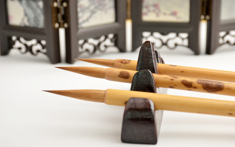 الصينية اللوحة الخط القلم 3 قطعة ابن عرس الشعر المائية اللوحة غرامة خط الخط فرش هوتشو فرشاة PenTinta الصين