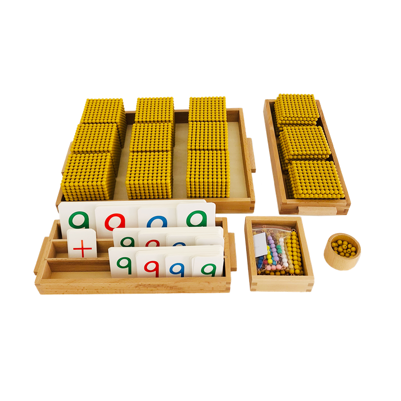 لعبة بنكي مونتيسوري مواد الخرز الذهبي للأطفال نظام عشري موارد التعلم في مرحلة الطفولة المبكرة ألعاب تعليمية للبنات والأولاد