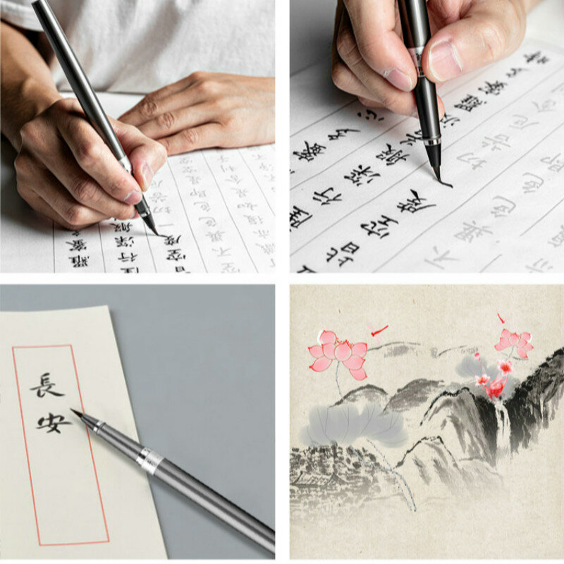 فرشاة صغيرة عادية على شكل قلم لشعر ابن عرس ، للخط ، الخط الصيني ، الرسم بالحبر ، نسخة الكتاب المقدس
