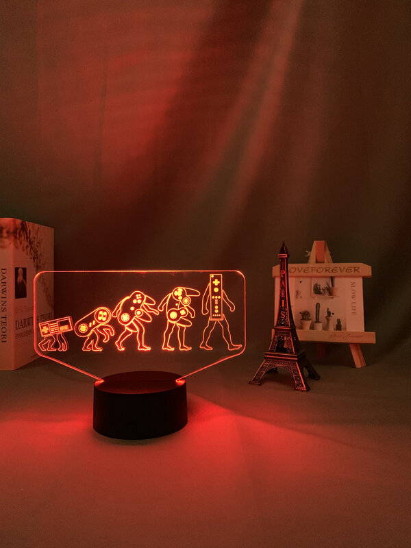 الاكريليك ثلاثية الأبعاد مصباح ليد غمبد تطور ليلة ضوء لغرفة النوم لعبة غرفة ديكور كول هدايا أعياد ميلاد للأطفال لمبة مكتب أذرع التحكم في ألعاب الفيديو