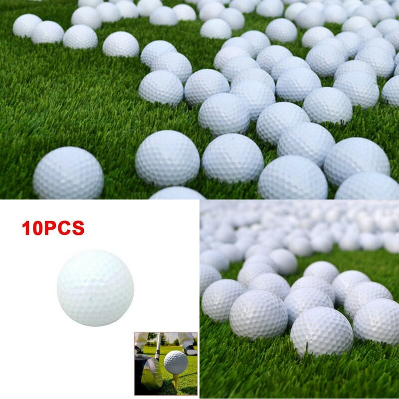 جديد 10 قطعة كرات الغولف في الهواء الطلق الرياضية الأبيض الاصطناعية المطاط جولف الكرة داخلي في الهواء الطلق ممارسة التدريب الإيدز انخفاض الشحن