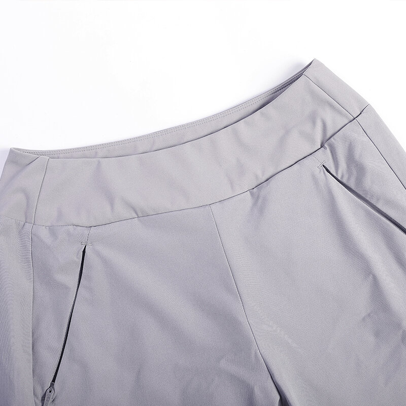 CRZ اليوغا المرأة طبقة مزدوجة عداء ببطء Sweatpants مع جيوب سستة دافئ بسط مريح بنطلون طويل وواسع مرونة الخصر (Inseam: 28 '')