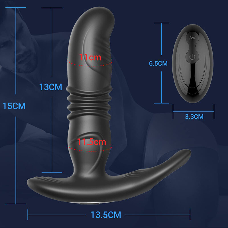 جهاز سيليكون الهزاز الشرجي لتحفيز البروستاتا مدلك تأخير القذف خاتم القضيب بعقب المكونات الحمار ألعاب الجنس قضبان اصطناعية للرجال